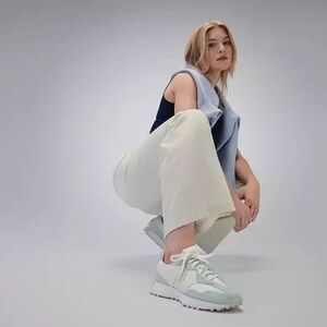 New Balance x CALIA Women's 327  Shoes- Mint & Pink